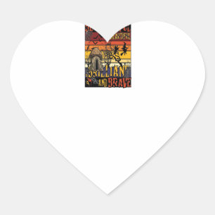 Be Powerful Beautiful Brilliant Halloween Mushroom Heart Sticker