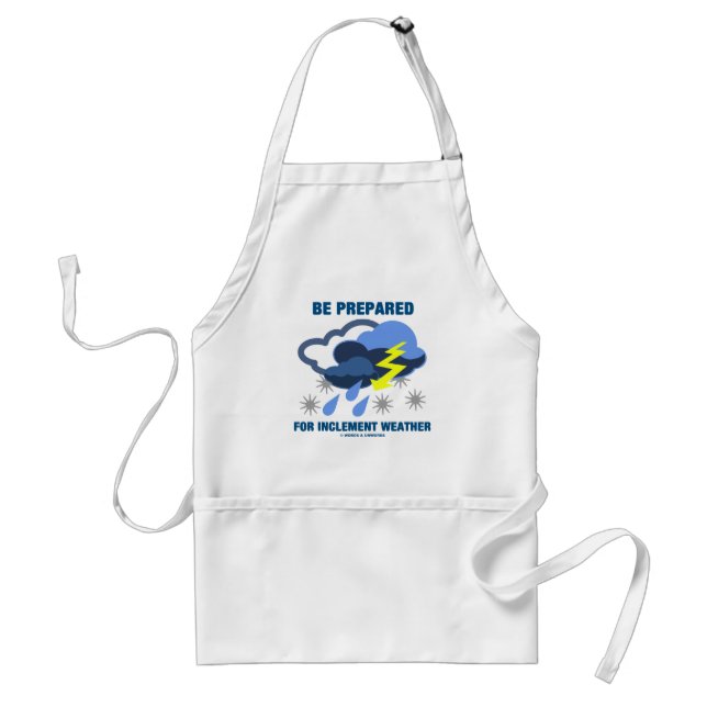 Be Prepared For Inclement Weather (Storm Clouds) Standard Apron (Front)