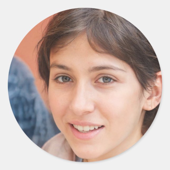 Be Present Classic Round Sticker (Front)