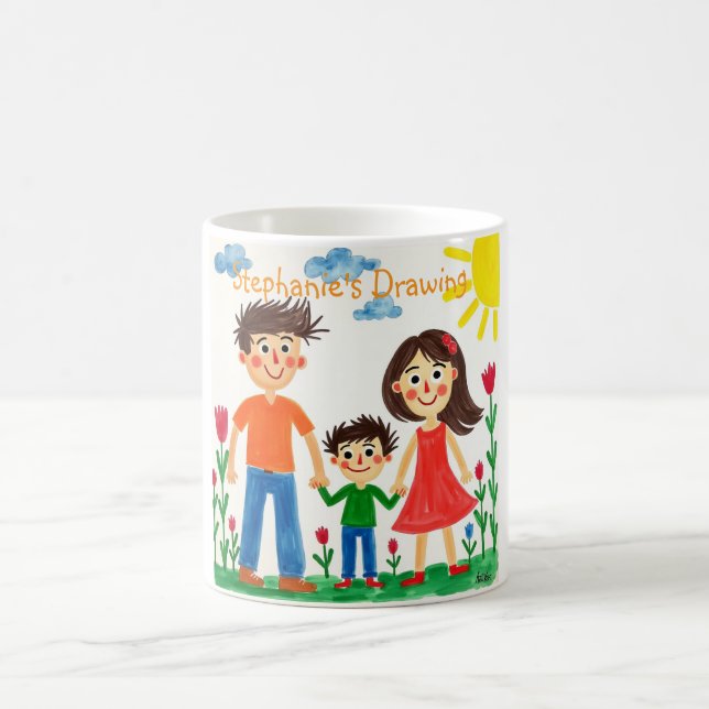 Be proud and add your Child's Artwork  Coffee Mug (Center)