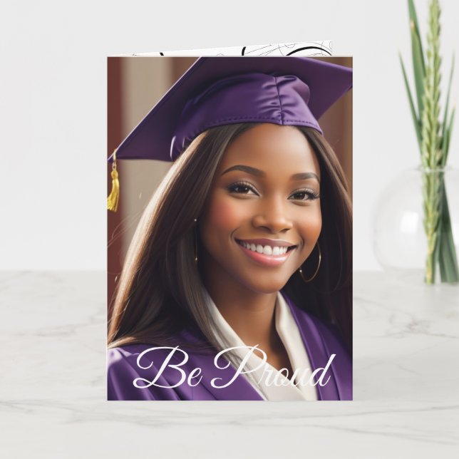 Be Proud Graduation Card (5) Holiday Card (Front)