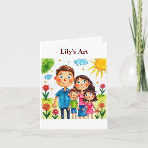 Be proud of your child add artwork to this cute card