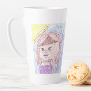 Be proud of your child add artwork to this cute latte mug