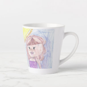 Be proud of your child add artwork to this cute latte mug