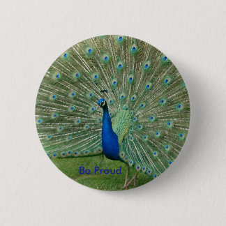Be Proud Peacock Badge