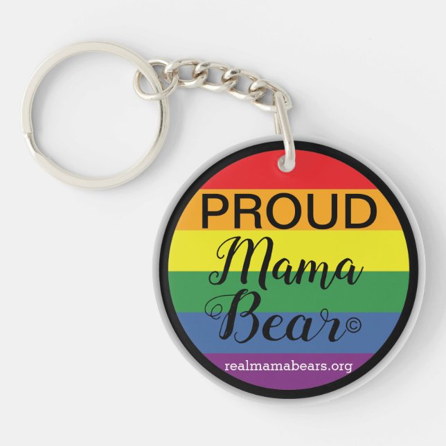 Be Proud Rainbow Key Chain (Front)