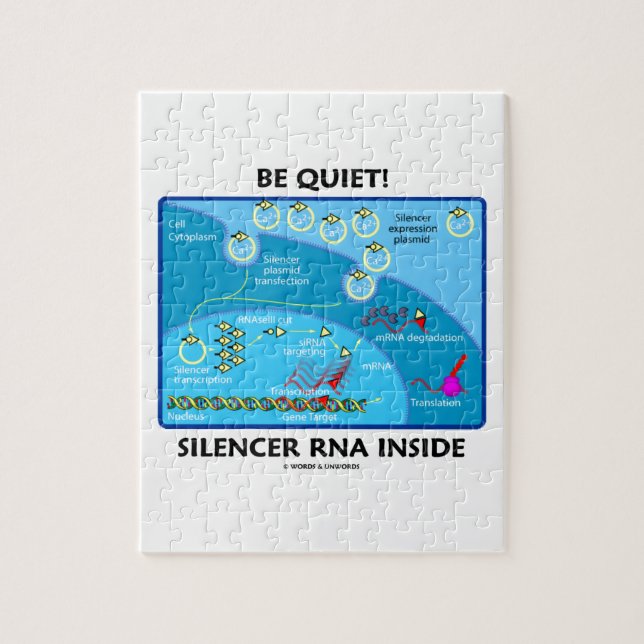 Be Quiet! Silencer RNA Inside (Molecular Biology) Jigsaw Puzzle (Vertical)