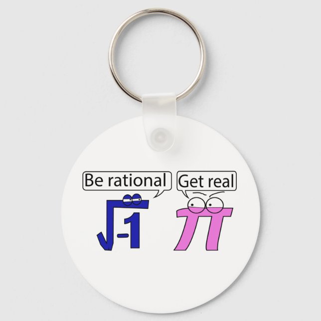 Be Rational! Get Real! Key Ring (Front)