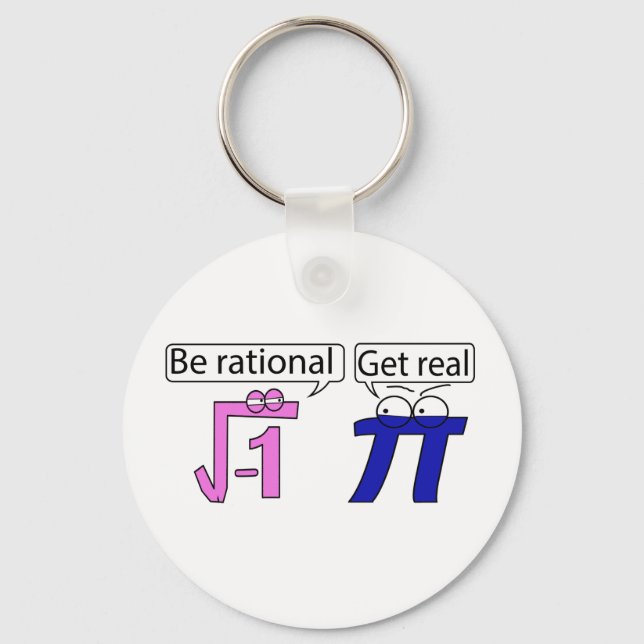 Be Rational! Get Real! Key Ring (Front)