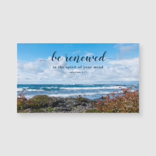 Be Renewed Inspirational Lake Photography Magnet