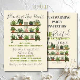 Be Rooted and Established in Love Housewarming Invitation
