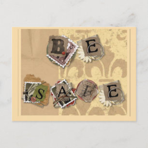 BE SAFE POSTCARD