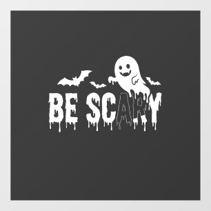 Be Scary Halloween Ghost Bat Design_1