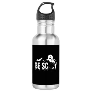 Be Scary Halloween Ghost Bat Design_1 532 Ml Water Bottle