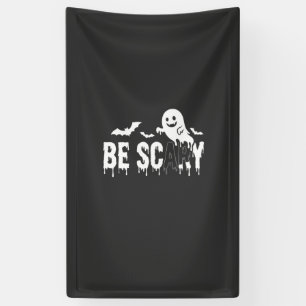Be Scary Halloween Ghost Bat Design_1 Banner