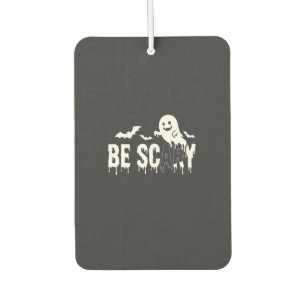 Be Scary Halloween Ghost Bat Design_1 Car Air Freshener