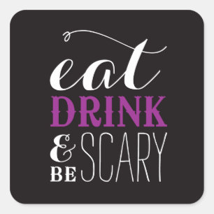 BE SCARY HALLOWEEN STICKERS