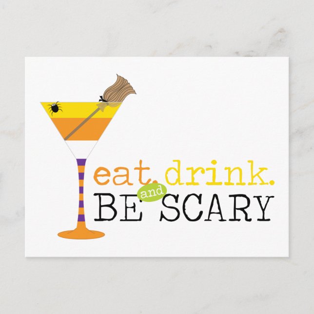 Be Scary Postcard (Front)