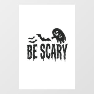 Be Scary Vintage Ghost Bat Halloween Shirt Design_