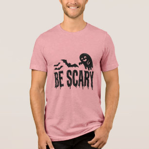 Be Scary Vintage Ghost Bat Halloween Shirt Design_