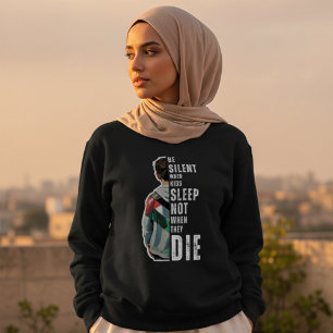 BE SILENT black t-shirt for man Sweatshirt
