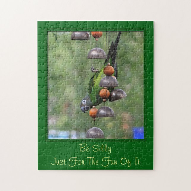 Be Silly Inspirational Quote Parrot  Jigsaw Puzzle (Vertical)