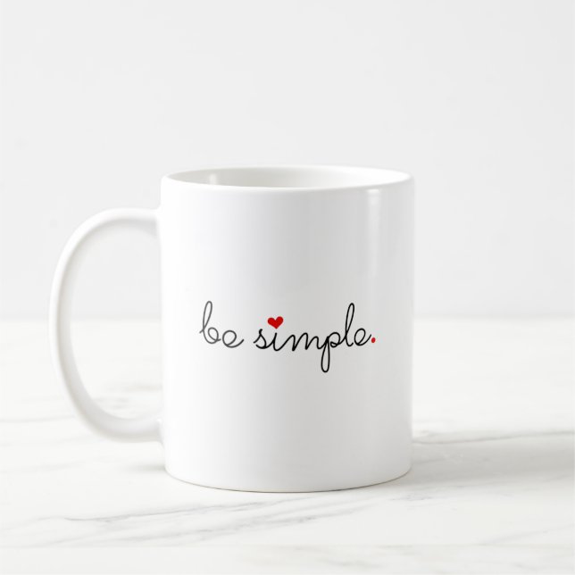 Be Simple - Find Your Peace Coffee Mug (Left)
