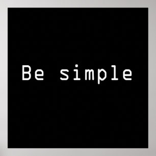 be simple poster