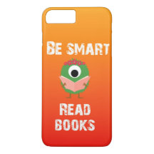 Be smart read book quotes with owl design case