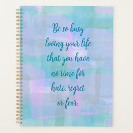 Be so Busy Blue Boho Planner
