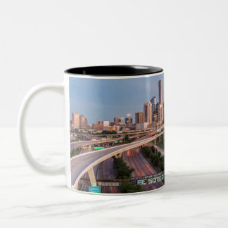 Be Someone in Houston, Texas Two-Tone Coffee Mug