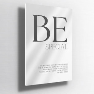 Be Special Custom Self-Love Wall Poster