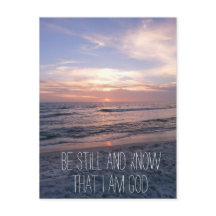 Be Still and Know Bible Verse Sunset
