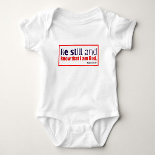 Be Still and Know Christian Baby Bodysuit