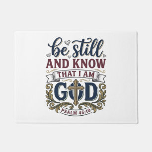 Be Still And Know Christian Psalm 460 Shirt Doormat