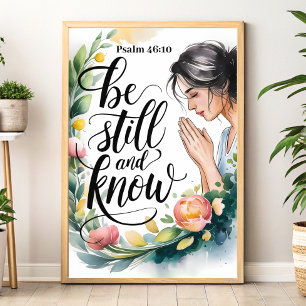 Be Still and Know – Christian Wall Art for Women
