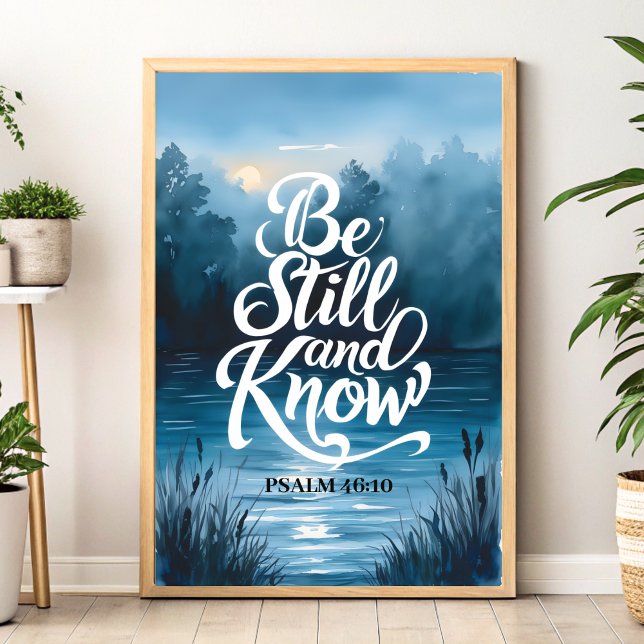 Be Still and Know Christian Wall Art Print (Creator Uploaded)