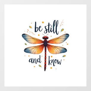 Be still and know Floral Dragonfly Christian Summe