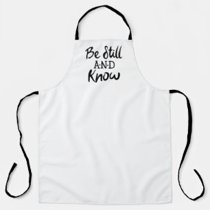 Be Still and Know Gospel Graphics Scripture Art Apron