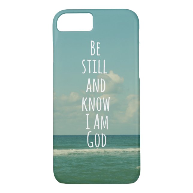 Be Still and Know I am God Bible Verse Case-Mate iPhone Case (Back)