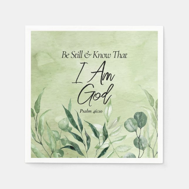Be Still and Know I Am GOD Napkin (Front)
