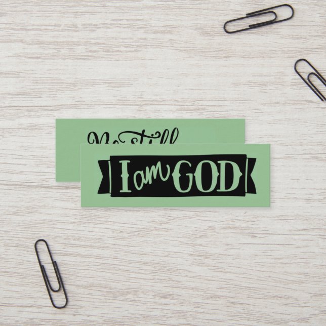 Be Still And Know Mini Scripture Calling Card (Front/Back In Situ)