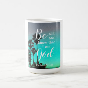 Be Still And Know Modern Florida Christian Gift Coffee Mug