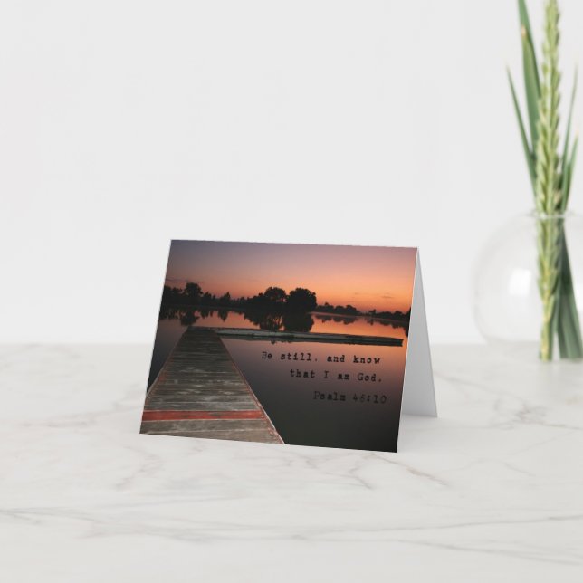 Be Still and Know Note Card (Front)