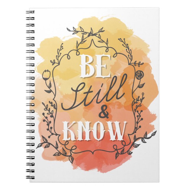 Be Still and Know Notebook (Front)