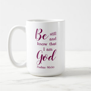 Be Still And Know   Personalised Christian Gift Coffee Mug