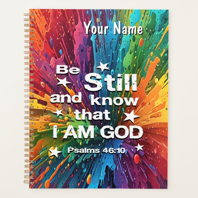 Be Still and Know Psalms 46-10 Planner (Front)