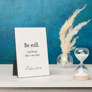 Be Still and Know — Quiet Faith Home Accent Plaque