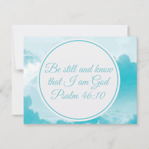 Be Still and Know that I am God Beautiful Psalm Card