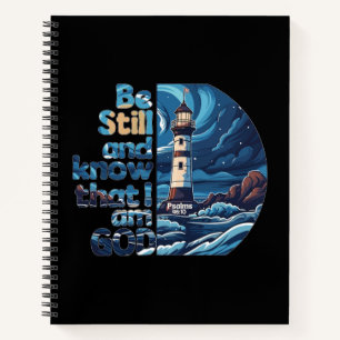 Be still and know that I am God Bible Verse Notebook